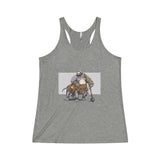 The Bulldogzer Women's Tri-Blend Racerback Tank