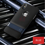 Flip Kickstand Shock Proof Back Cover For iPhone X by H&A