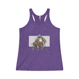 The Bulldogzer Women's Tri-Blend Racerback Tank