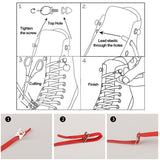 Clasp And Lock | Metal No Tie Shoelace